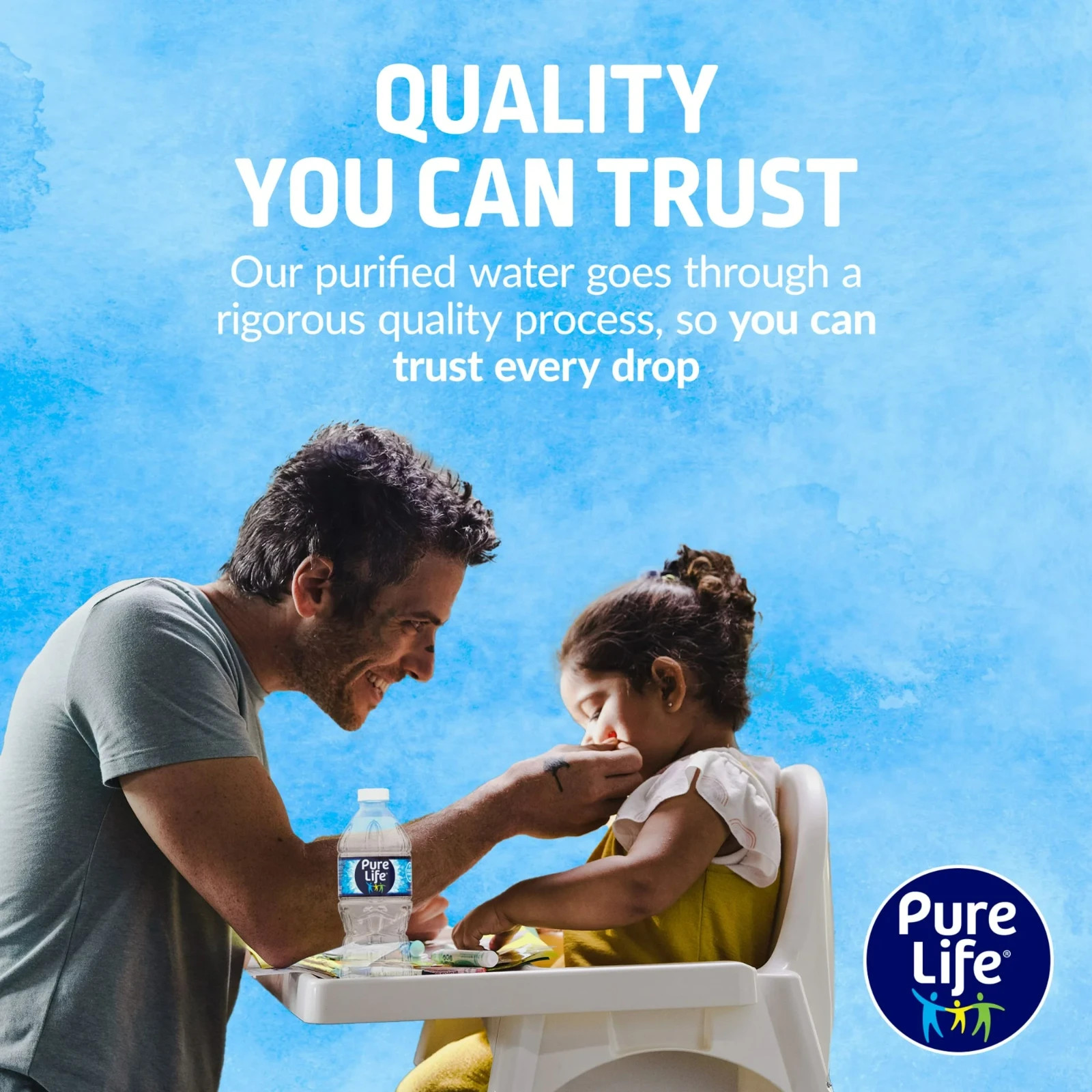 Pure Life Purified Water, 16.9 Fl Oz / 500 mL, Plastic Bottled Water (35 Pack)