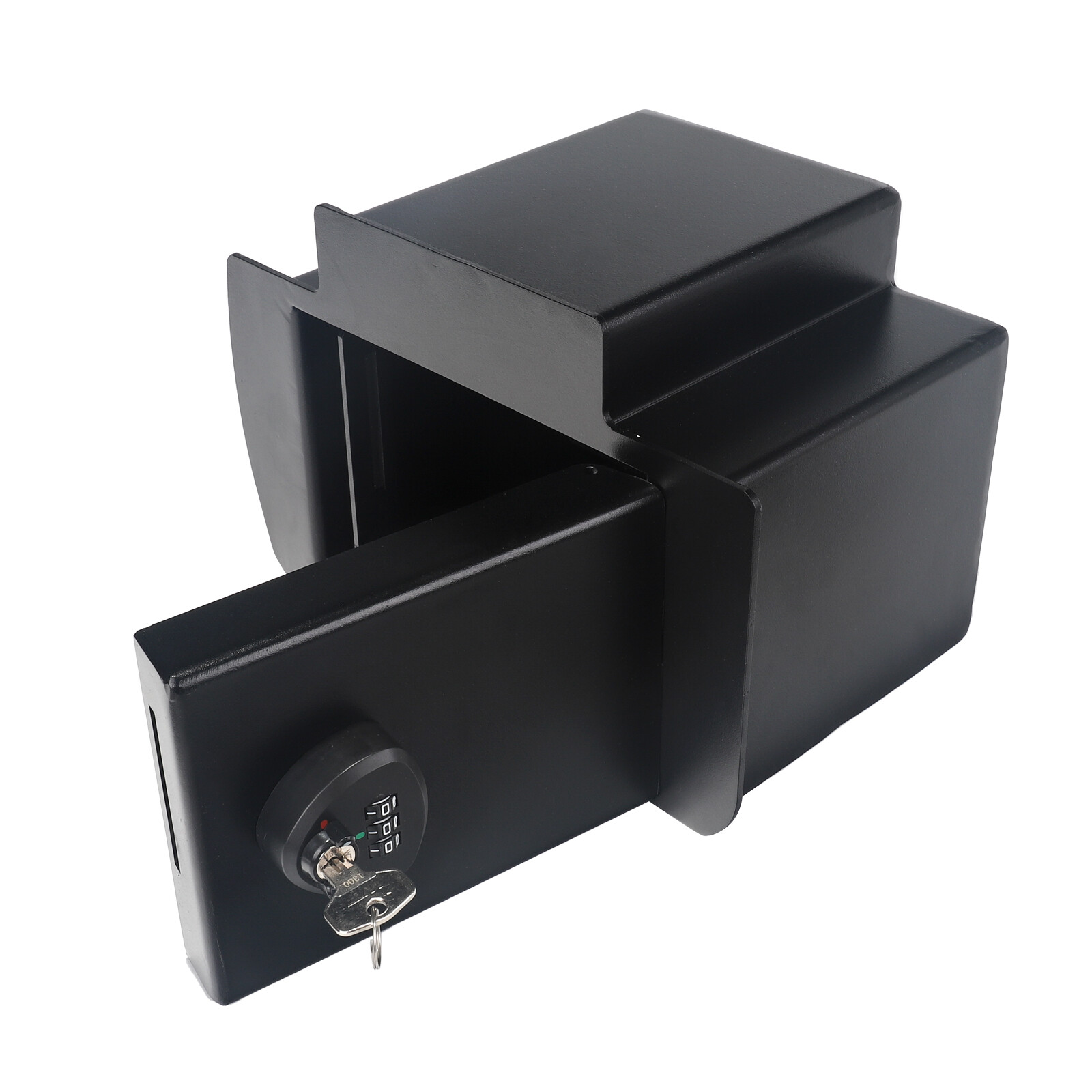 Center Console Gun Safe Vault For 2005-2015 Toyota Tacoma, 3 Digit Lock w/ Key