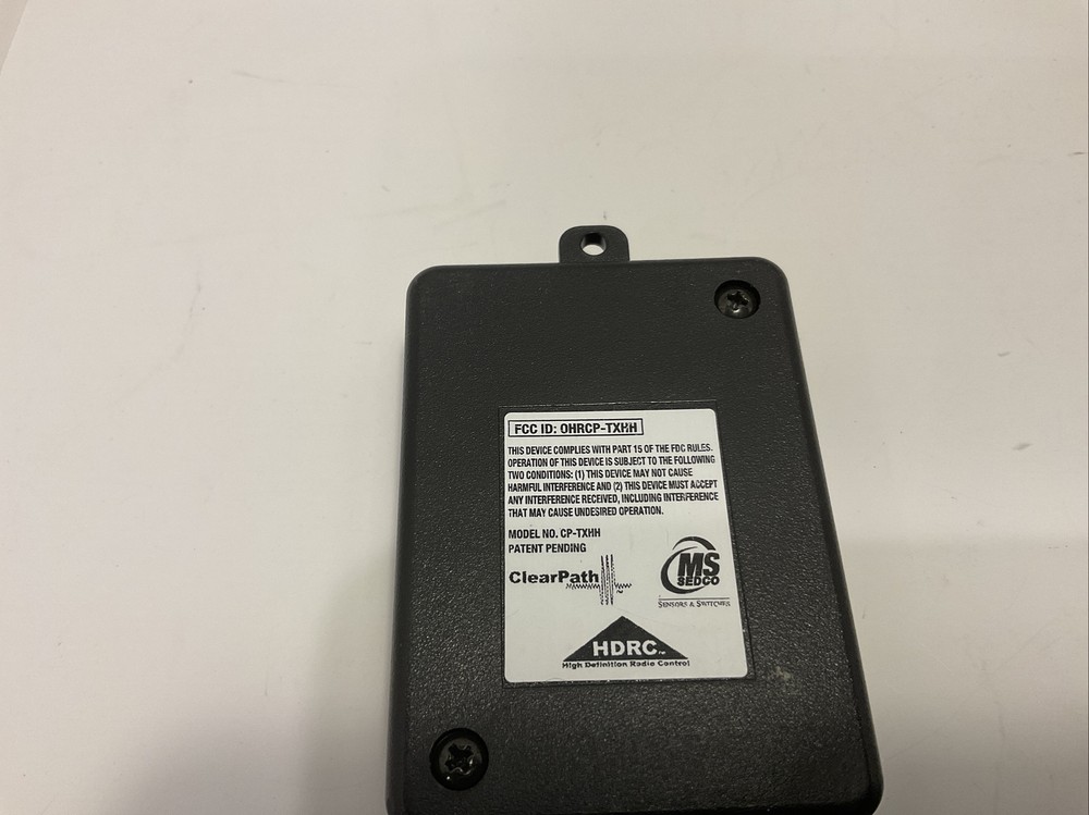 MS Sedco Remote CP-TXHH, Clear Path HDRC Tested And working Sensor Switching