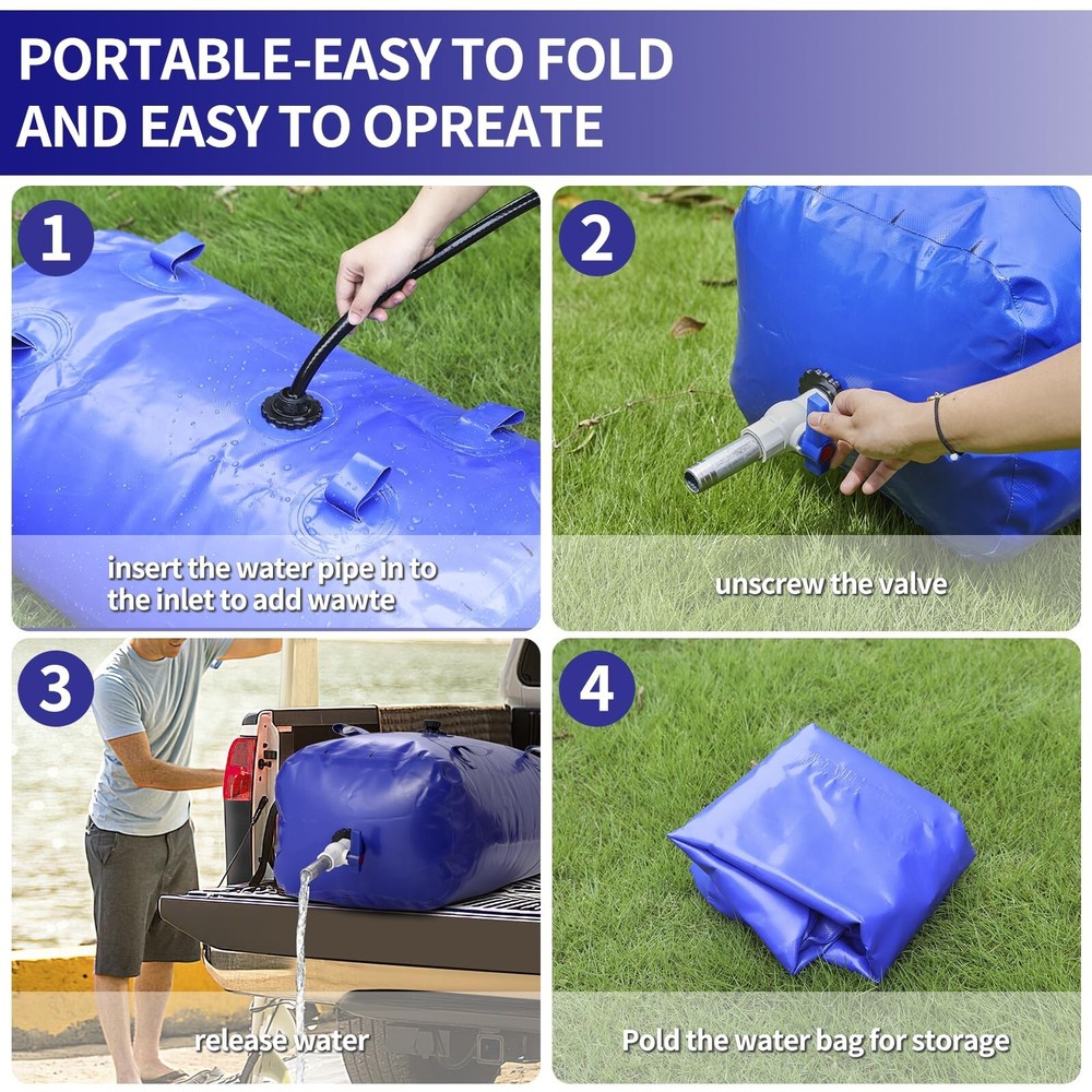 Large Capacity Water Storage Bladder Containers, Bladder Tank for D... Fast Ship