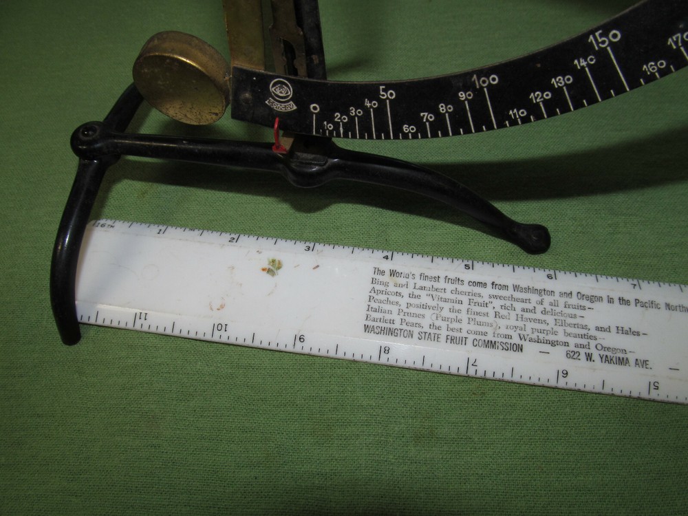 Model "Concav" Qadrant Letter Scale made by Ph. J. Maul, Germany - Missing Tray