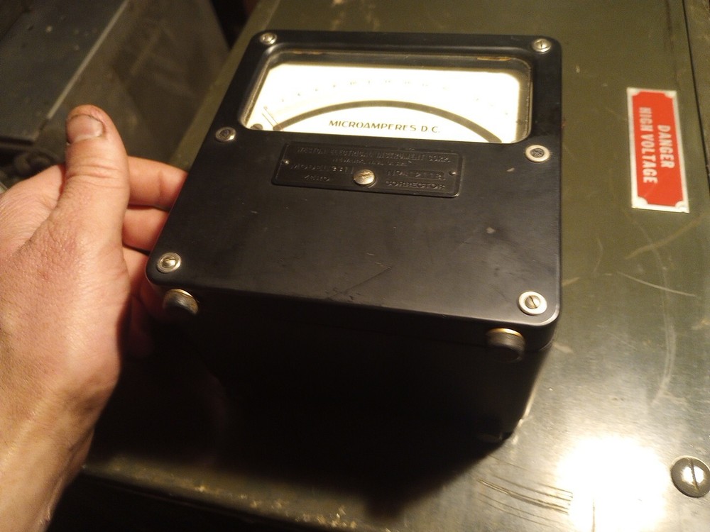 Vintage Microamperes Meter Nice