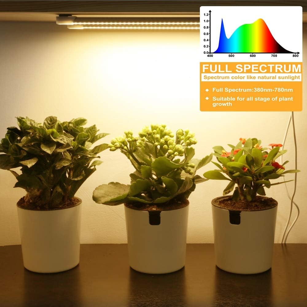 LED Plant Grow Light Strips Full Spectrum Indoor Timer