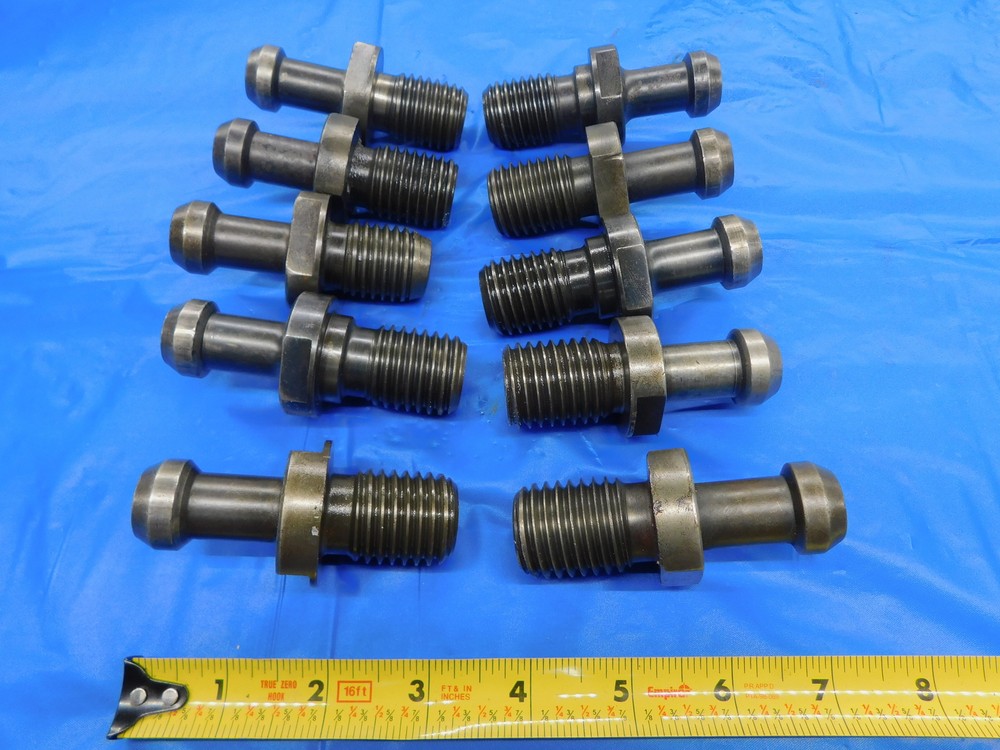 10 PCS MAS II CAT50 TOOL HOLDER RETENTION KNOBS PULL STUDS 60° MAS2 1"-8 THREAD