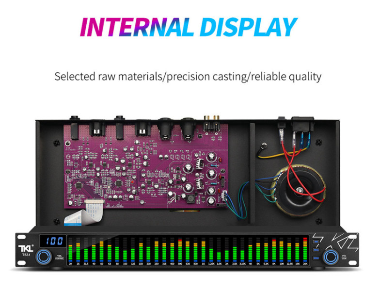 TKL T531 Digital Equalizer EQ Noise Reduction Spectrum Display 31