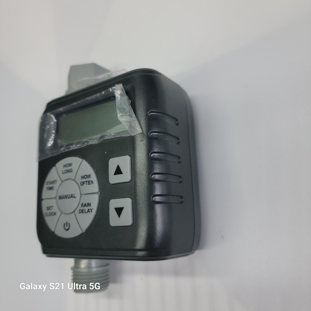 HTM-01L Solar Digital Hose Timer w Rain Delay - Tested, Works! Missing Pieces