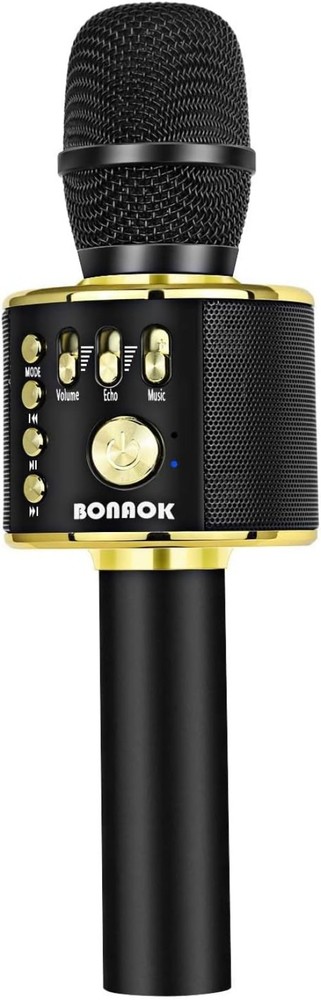 Wireless Bluetooth Karaoke Microphone Portable Handheld Speaker for All Ages