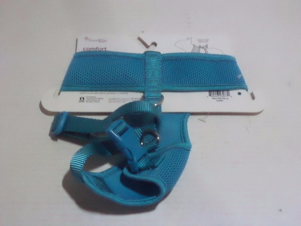 Good2Go Adjustable Teal Mesh Dog Harness, Extra Small