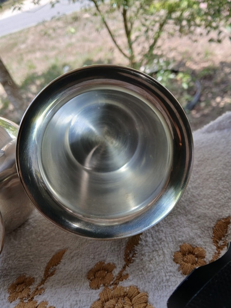 SET OF TWO MCM ST JAMES MADE IN BRAZIL SILVER PLATED BOWLS