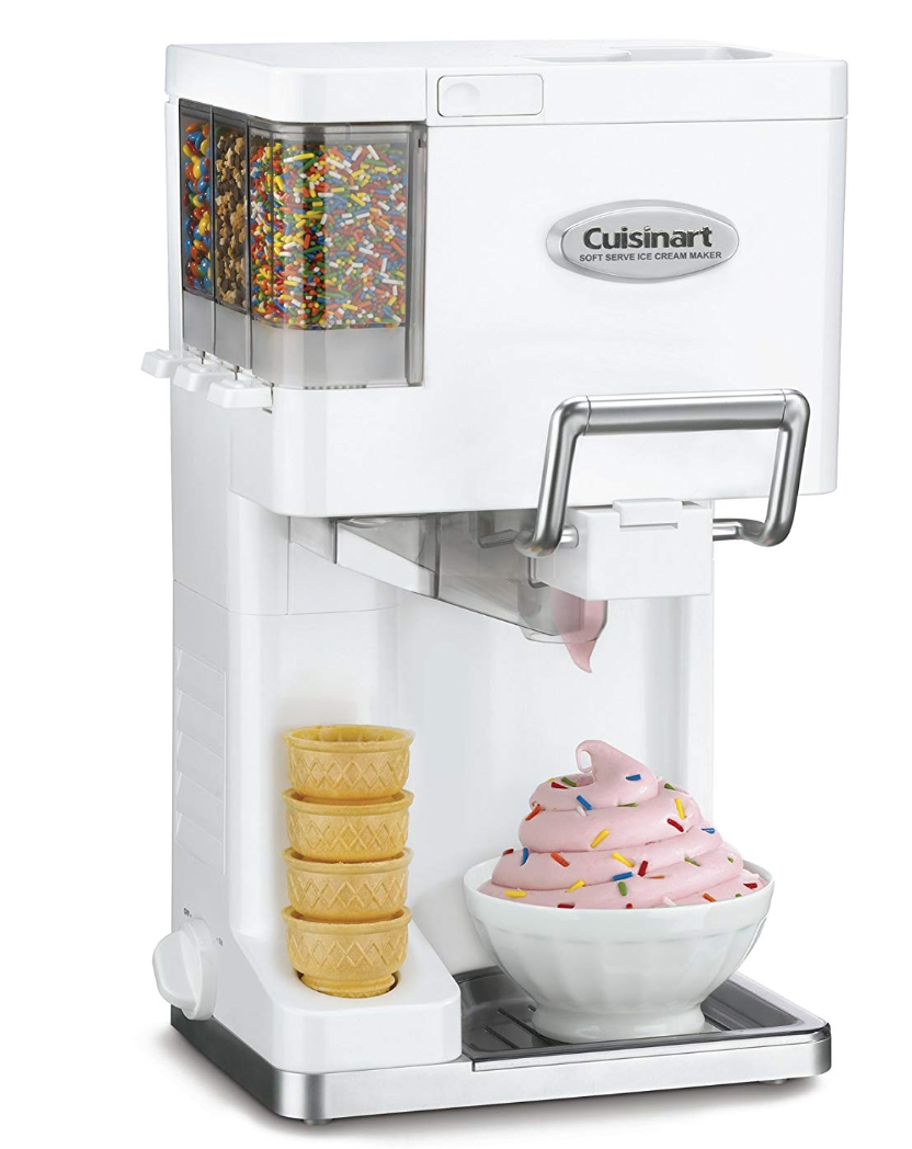 Ice Cream Maker Soft Serve Countertop Automatic Yogurt Freezer Machine