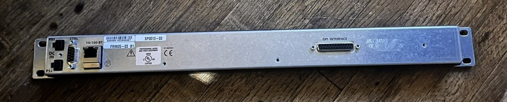 Miranda NV9605 Paging Control Panel Rack mount