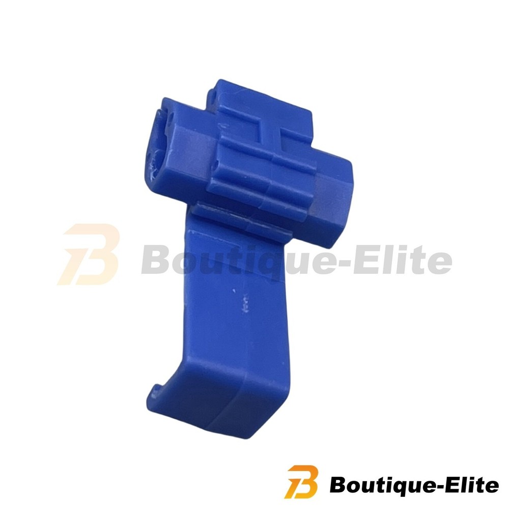 100-PCS Blue Electrical Cable Connectors Quick Splice Lock Wire Terminals Crimp