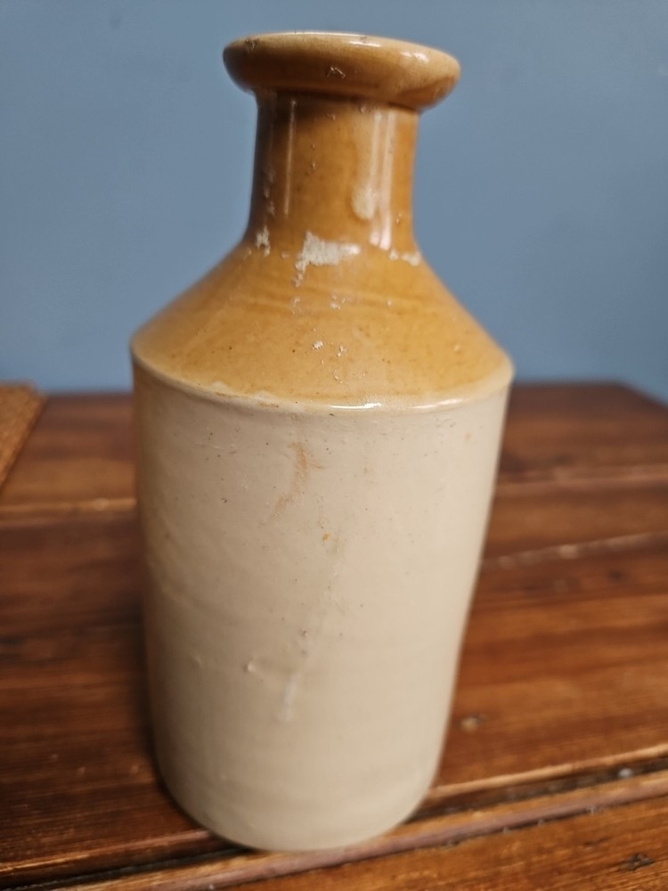 Vintage Stoneware Glazed Earthenware Storage Vase Bottle