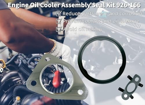 Engine Oil Cooler Gasket Seal Kit Compatible with Select Buick