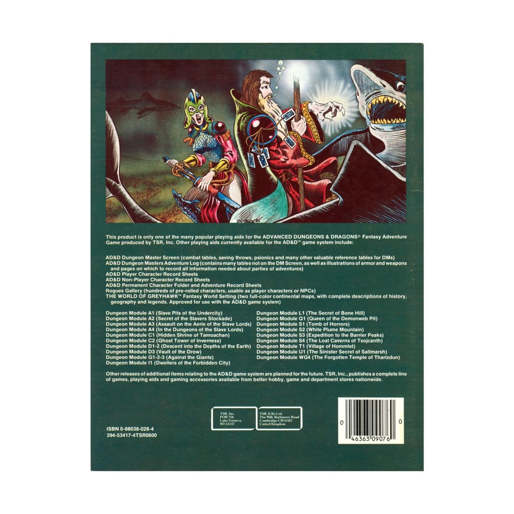 TSR AD&D 1st Edition Final Enemy VG+