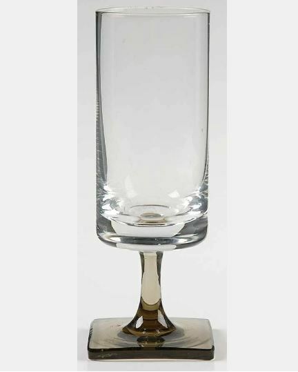 Linear Smoke Stemware by ROSENTHAL Wine Champagne Water Brandy Square Base