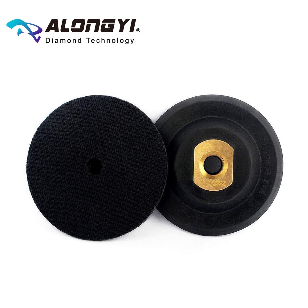 Flexible Rubber Backer Pad 4 Inch Hook&Loop Back Holder with 5/8-11 Thread