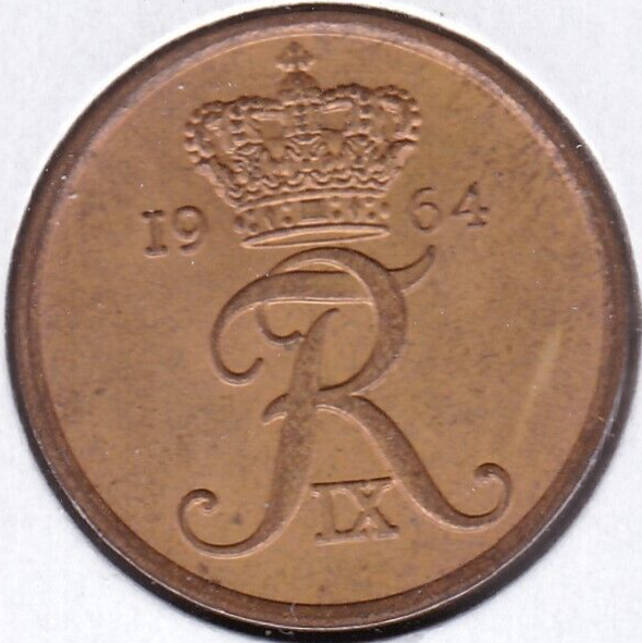 1964 Denmark 5 Ore