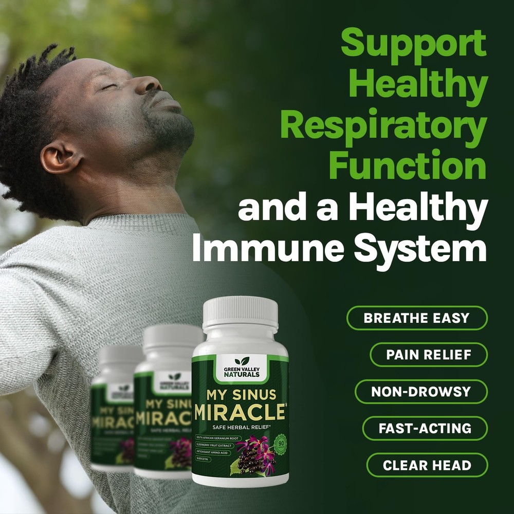 My Sinus Miracle Herbal Supplement, 90 Capsules (1)