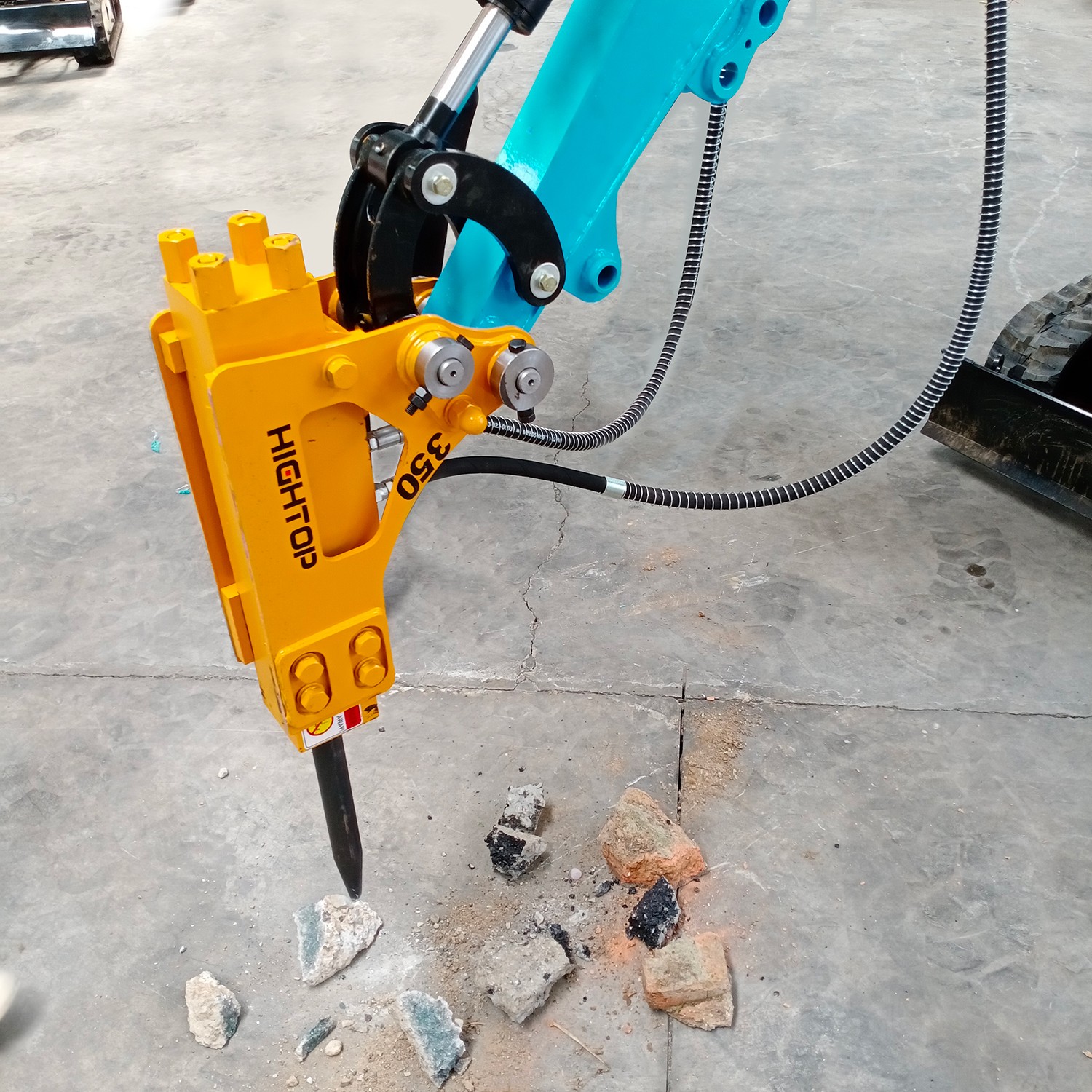 Fit For Mini Excavator Attachment Hydraulic Hammer Side Type Rock Breaker 0.8-2T