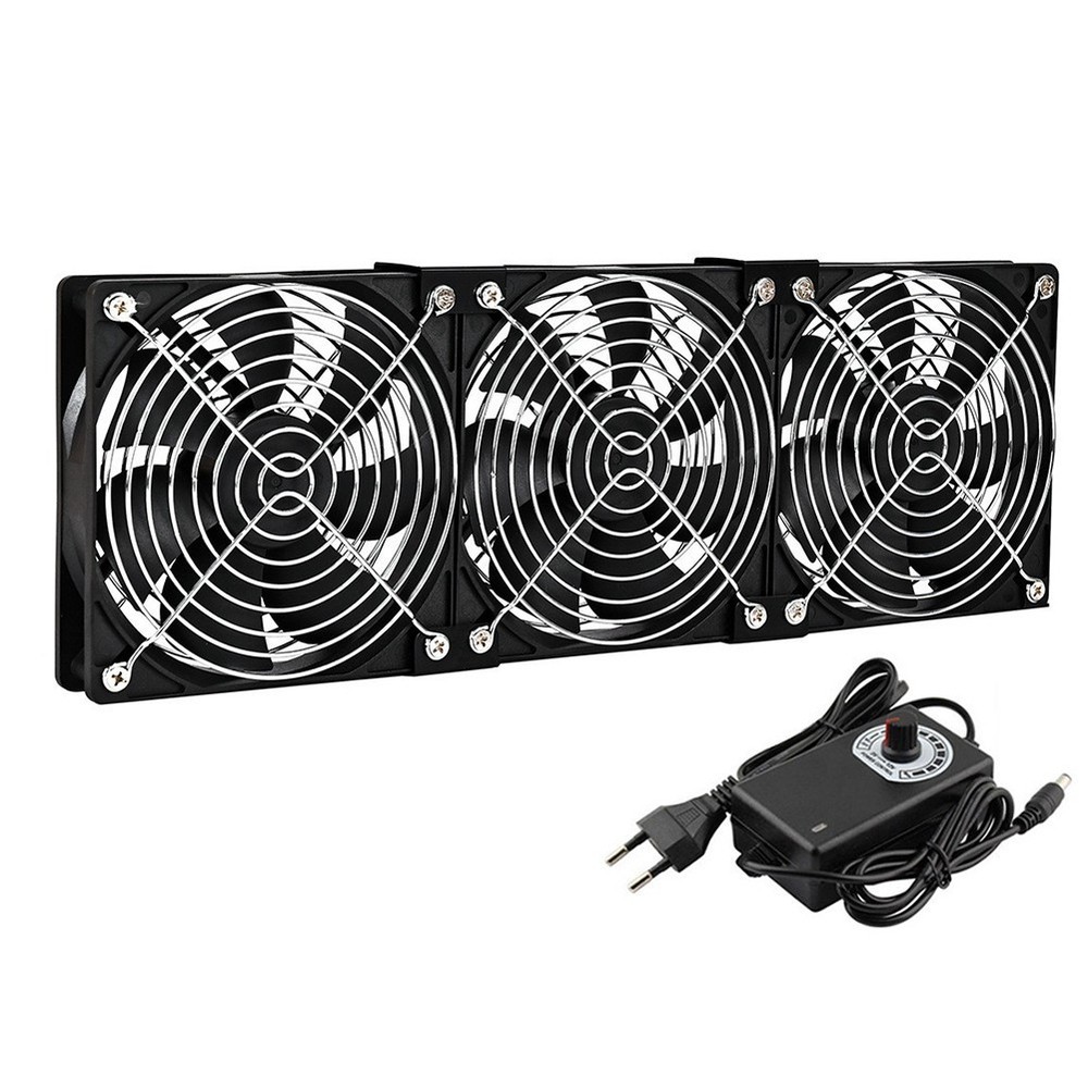 12cm Fan Cooling with Controller for Power Amplifiers and Computer Cabinets