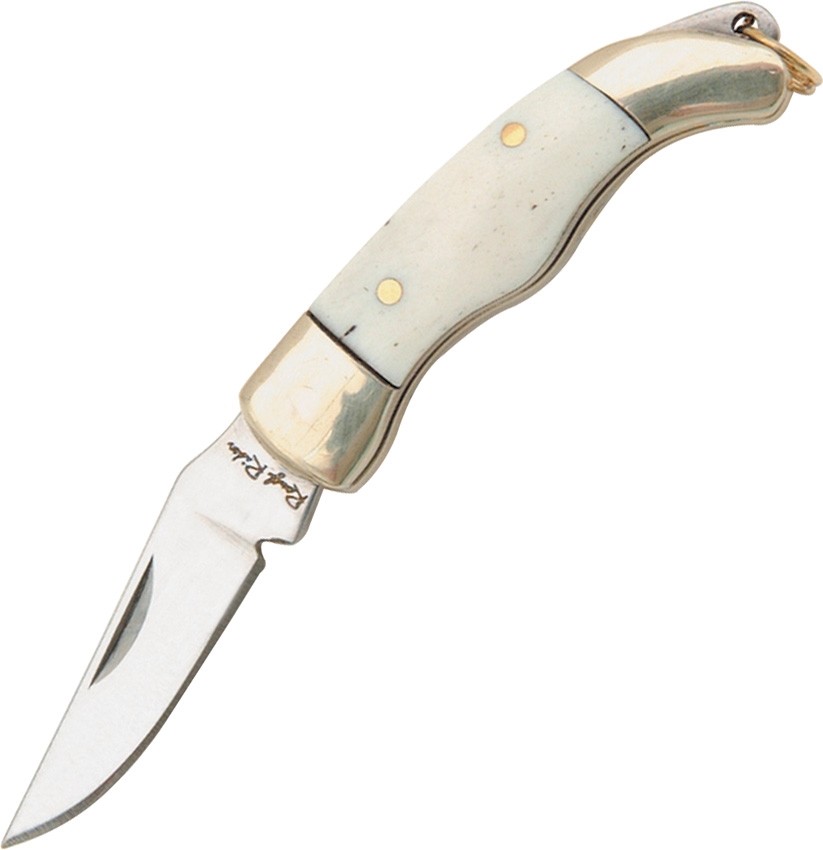 Rough Ryder Miniature Folding Knife Stainless Blade White Smooth Bone Handle
