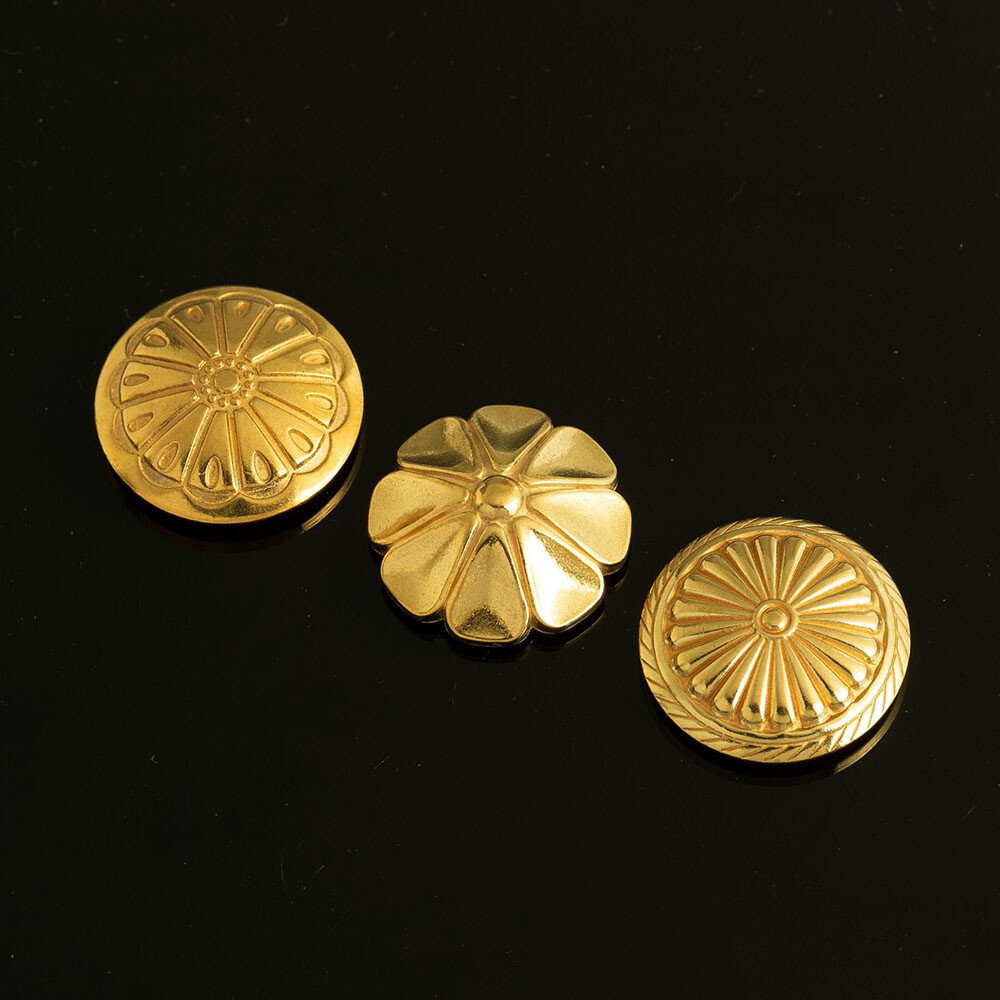 Solid Brass Leather Craft Rivet Stud Punk Screw Back Wallet bag Conchos Decor