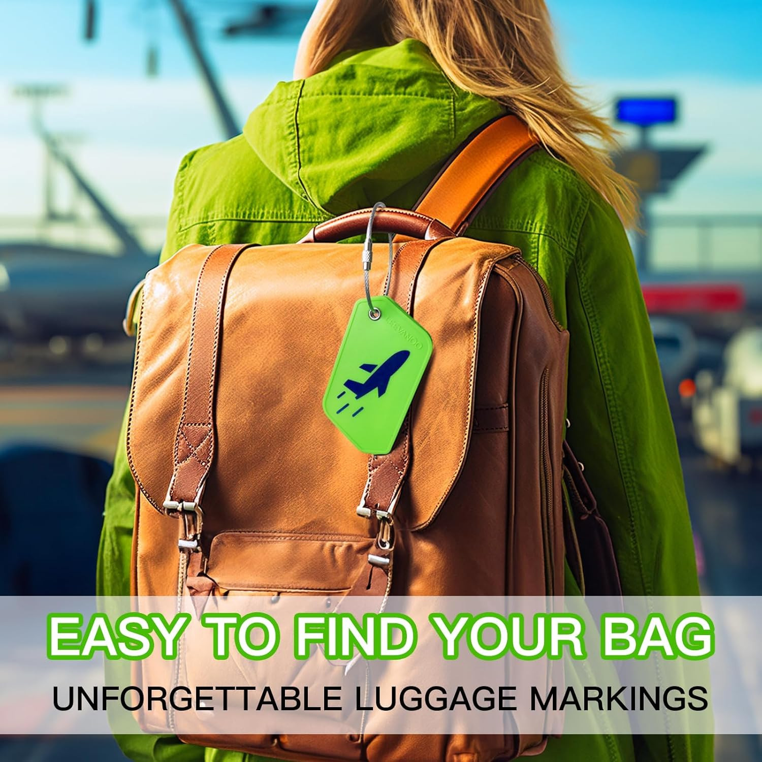 Silicone Luggage Tags for Suitcases Luggage Tags 4 Pack with Name ID Card Perfec