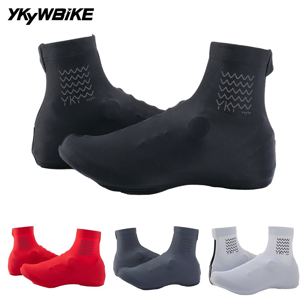 YKYW Cycling Shoe Cover Road Bike Overshoes Lightweight Elastic MTB Reflective