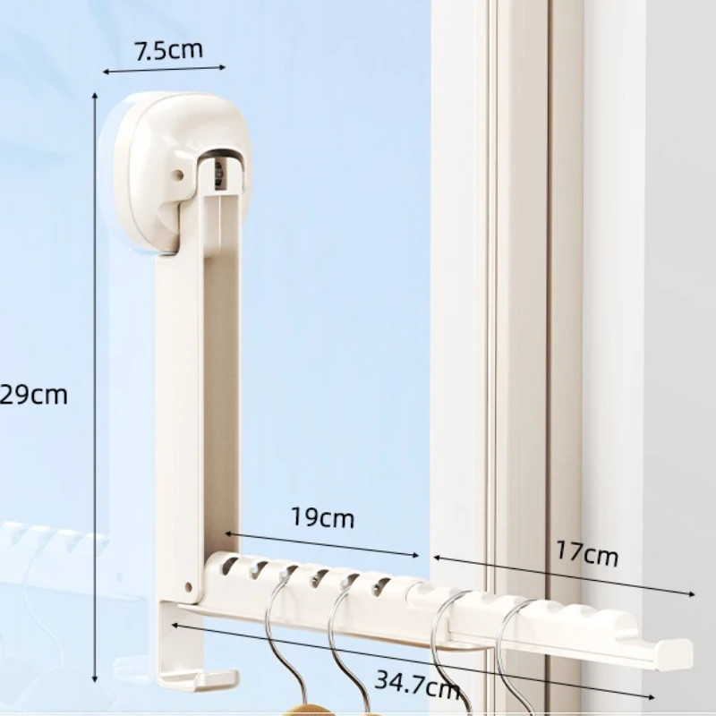 Drying Rack with Suction Cup Foldable Retractable Portable Clothes Drying Foldin