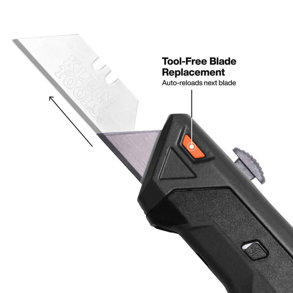 Klein Tools 44308 Auto-Loading Retractable Utility Knife with Dual-Sided Blade