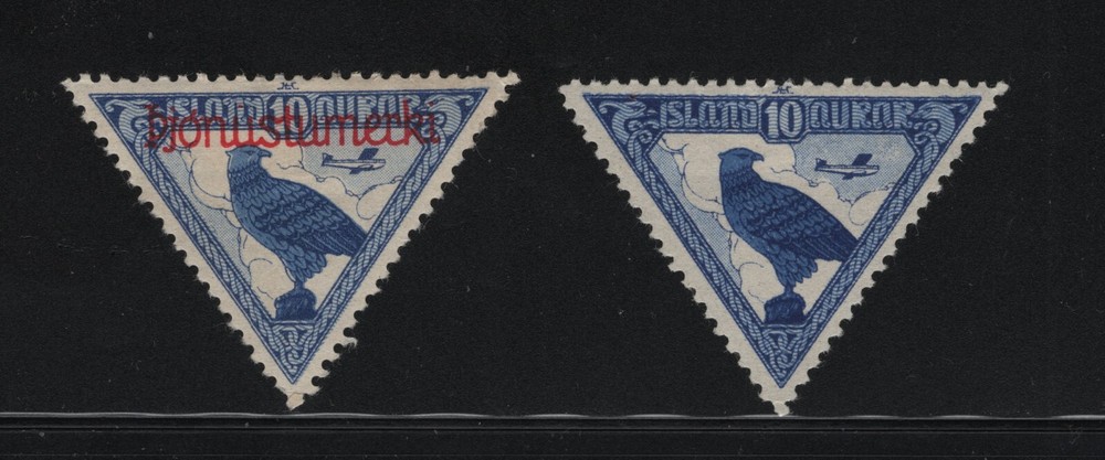 ICELAND SC#C3+CO1 -- MH, VF --