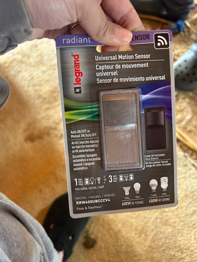 Motion sensor light switch