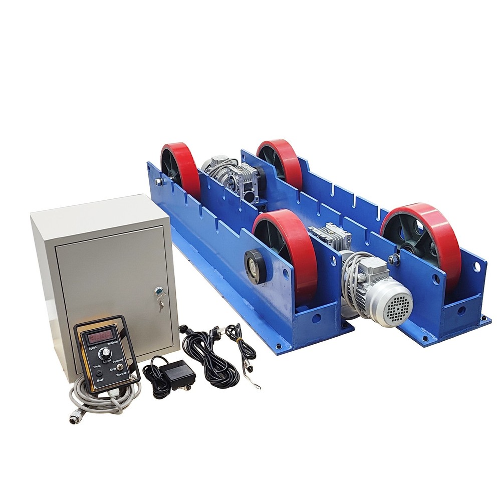 220V 3-Ton Double Power Line-control Welding Turning Roller Welding Bench