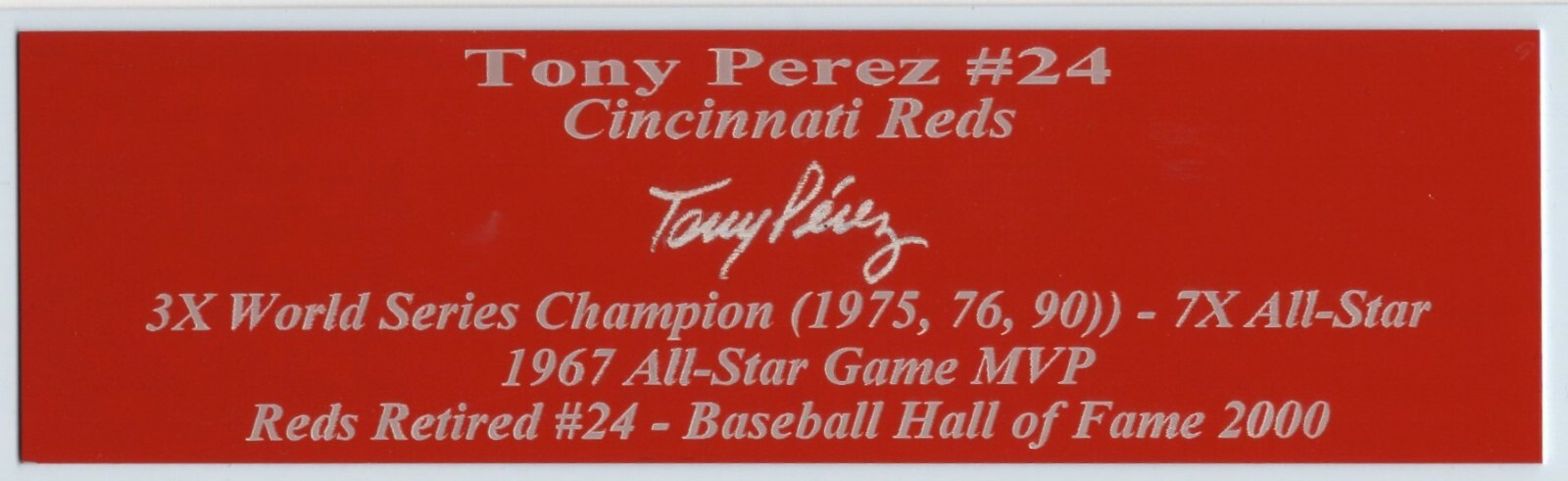 Pete Rose Autograph Nameplate Cincinnati Reds Autograph Jersey Ball Photo