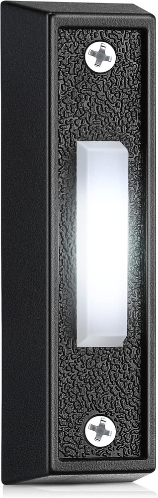 1 Piece Lighted Doorbell Button, Wired Doorbell Push Button, Replacement Wall Mo