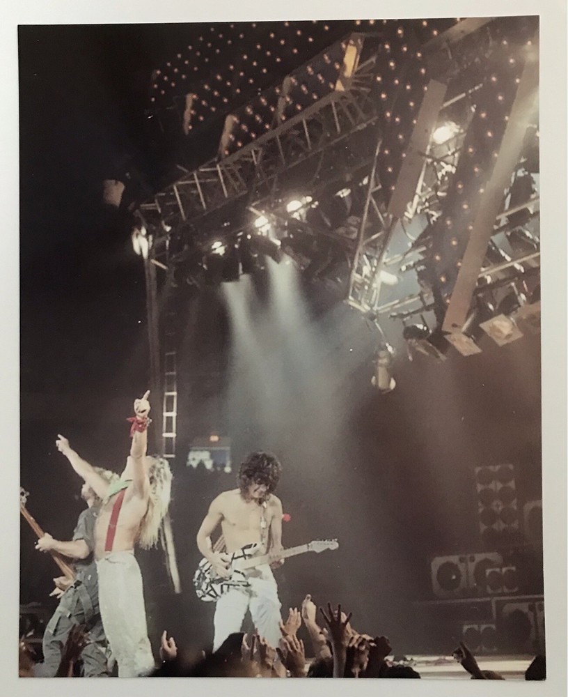 VAN HALEN 1981 FAIR WARNING Tour David Lee Roth Photo Only One Available