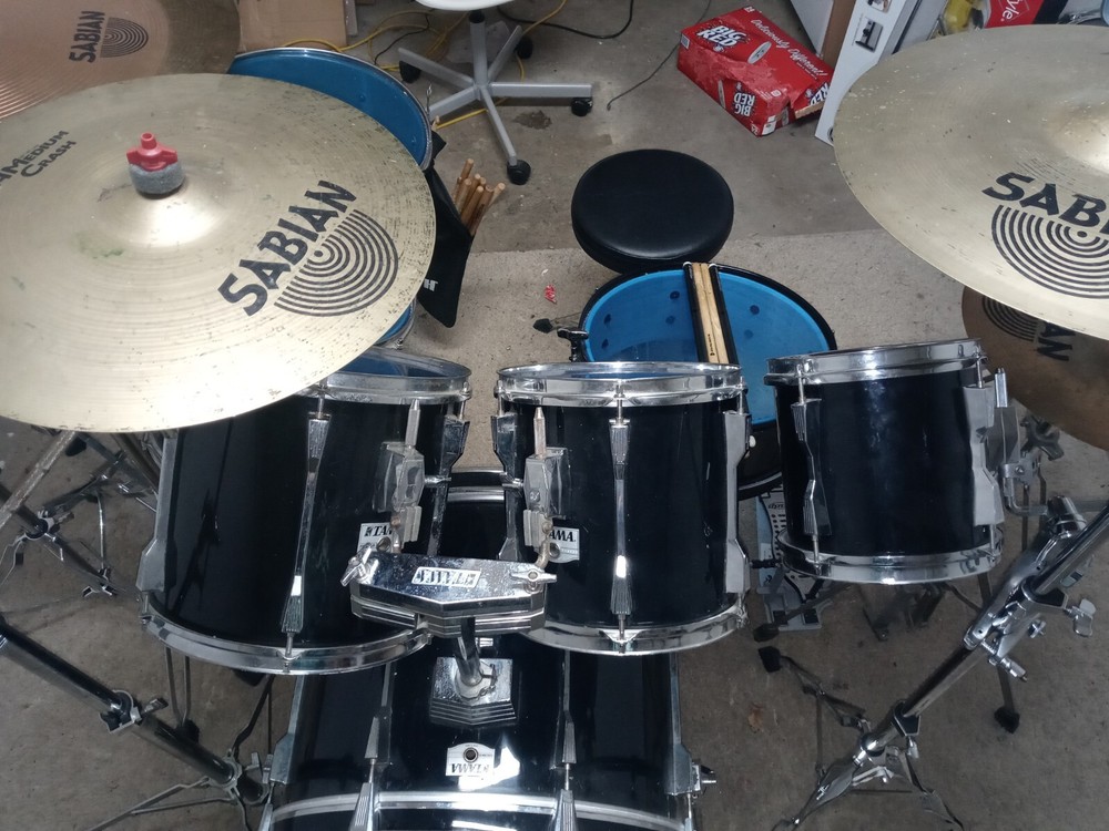 used complete drum sets with cymbals