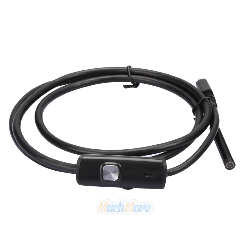 5.5mm Android Endoscope Waterproof Snake Borescope USB Inspection Camera 8 LED