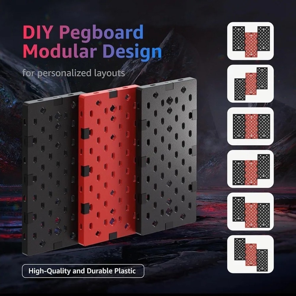 PEGZONE Modular Headphone and Controller Holder for Game, Clamp-on Pegboard