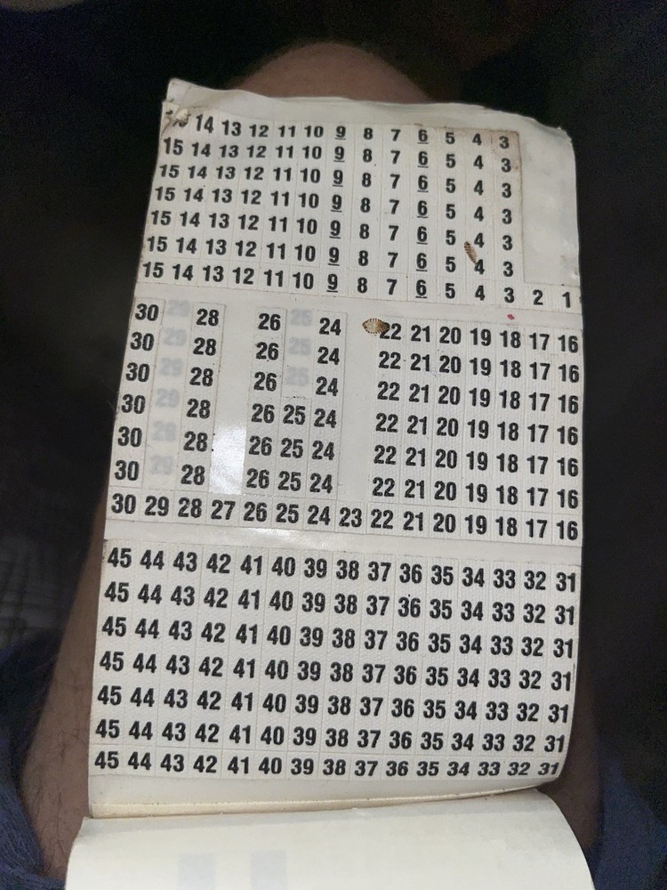 1 Partially Used 3M ScotchCode SPB-03 Preprinted Wire Marking Marker Book (used)