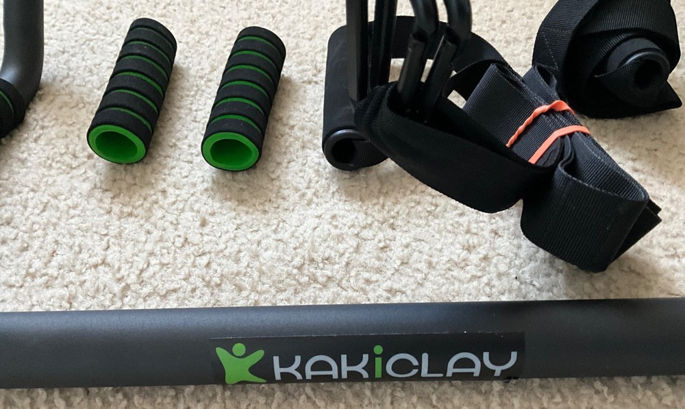 KAKICLAY Pull Up Bar Multi-Grip Pull Up Bar with Smart Larger & Perfect Pushups