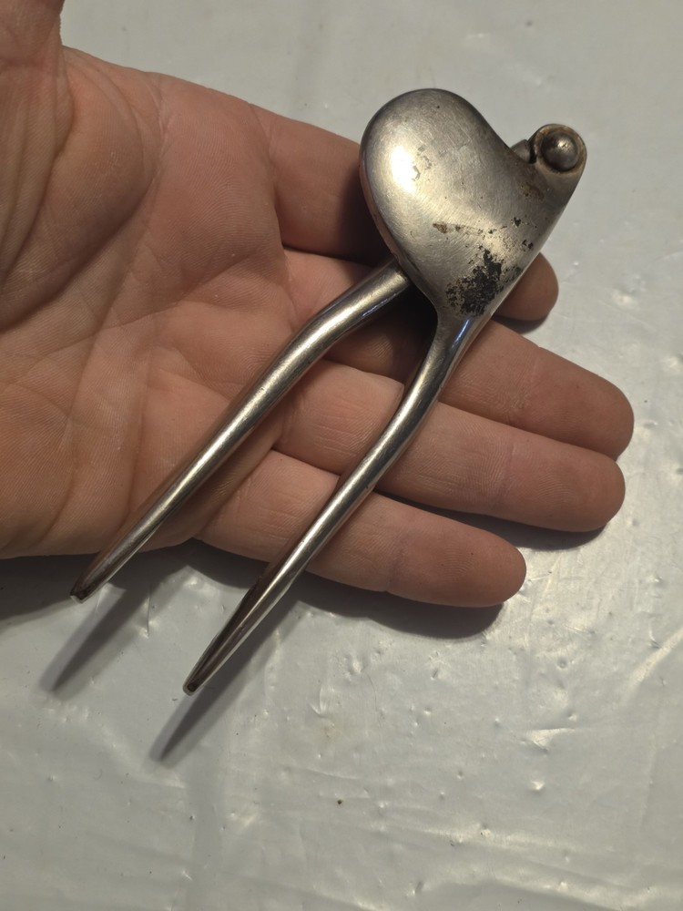Vintage Cast Iron Nut Cracker Marked HARPER PAT Applied