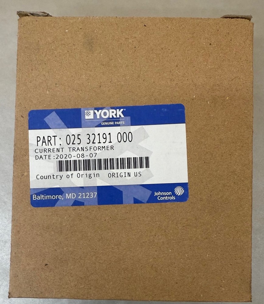 Johnson Controls York 025-32191-000 Current Transformer