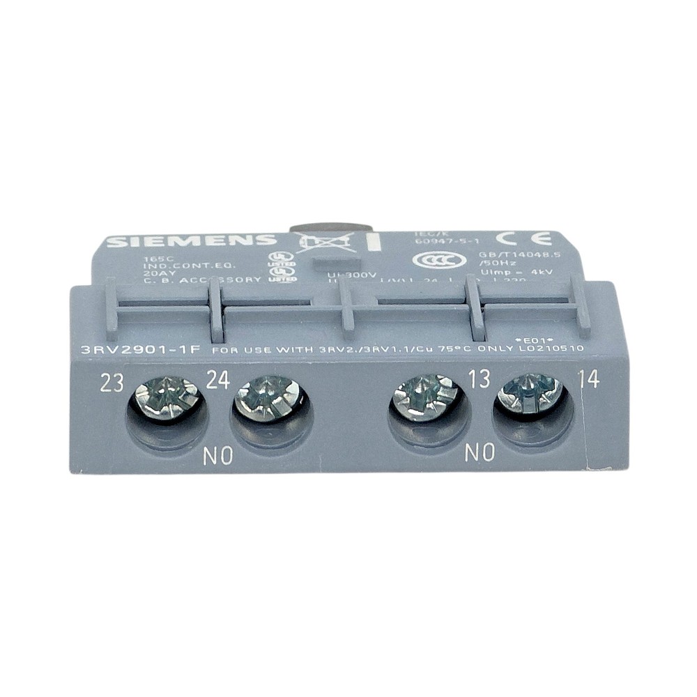 SIEMENS 3RV1901-1F TRANSVERSE AUXILIARY SWITCH
