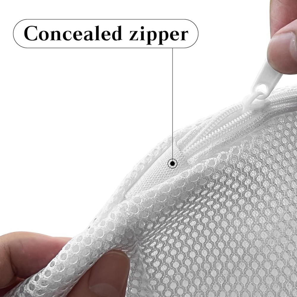 LONGD Hat Washer Cage with Snap Lock - Machine/Dryer Safe Compact Hat Cleaner...