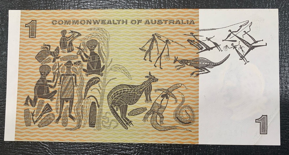 About Uncirculated 1969 Australia $1 One Dollar Note Phillips Randall