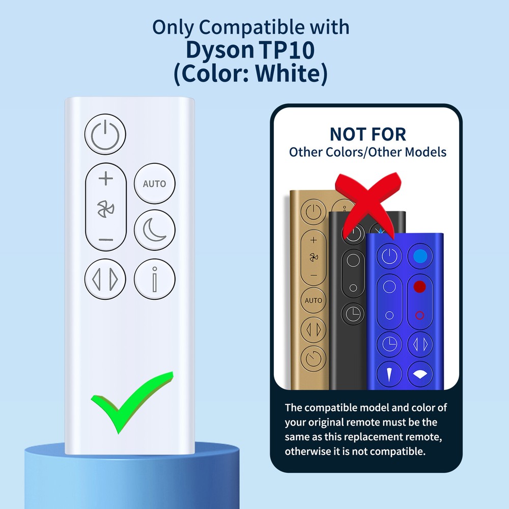 For Dyson Purifier Cool Gen1 TP10 New Remote Control -White