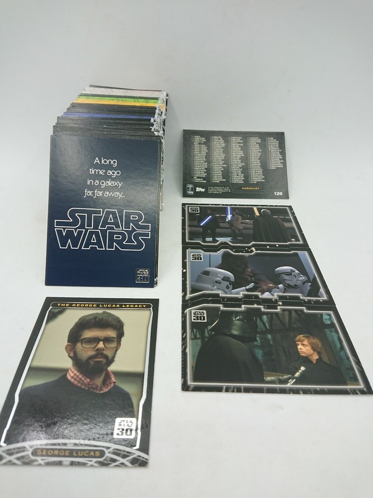 STAR WARS 30th Anniversary 2007 Topps Complete Base Card Set + Tryptich Set #7