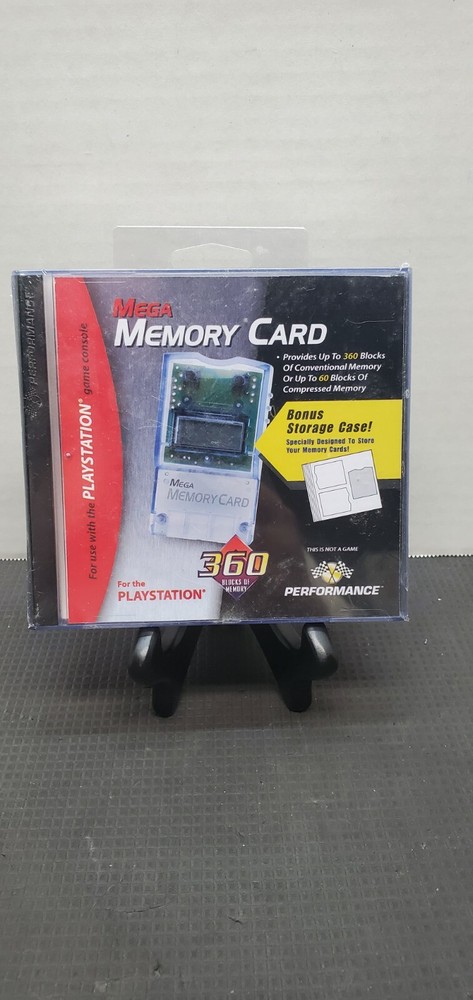 FACTORY SEALED ORIGINAL PS1 MEGA MEMORY CARD BY INTERACT
